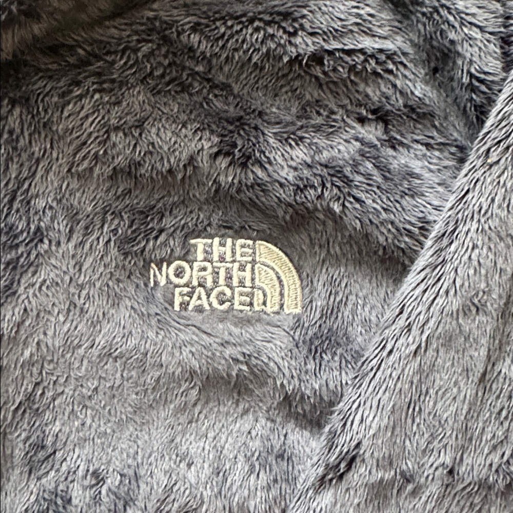 The North Face women’s size large dark silvery navy blue Fleece Jacket - Picture 3 of 8